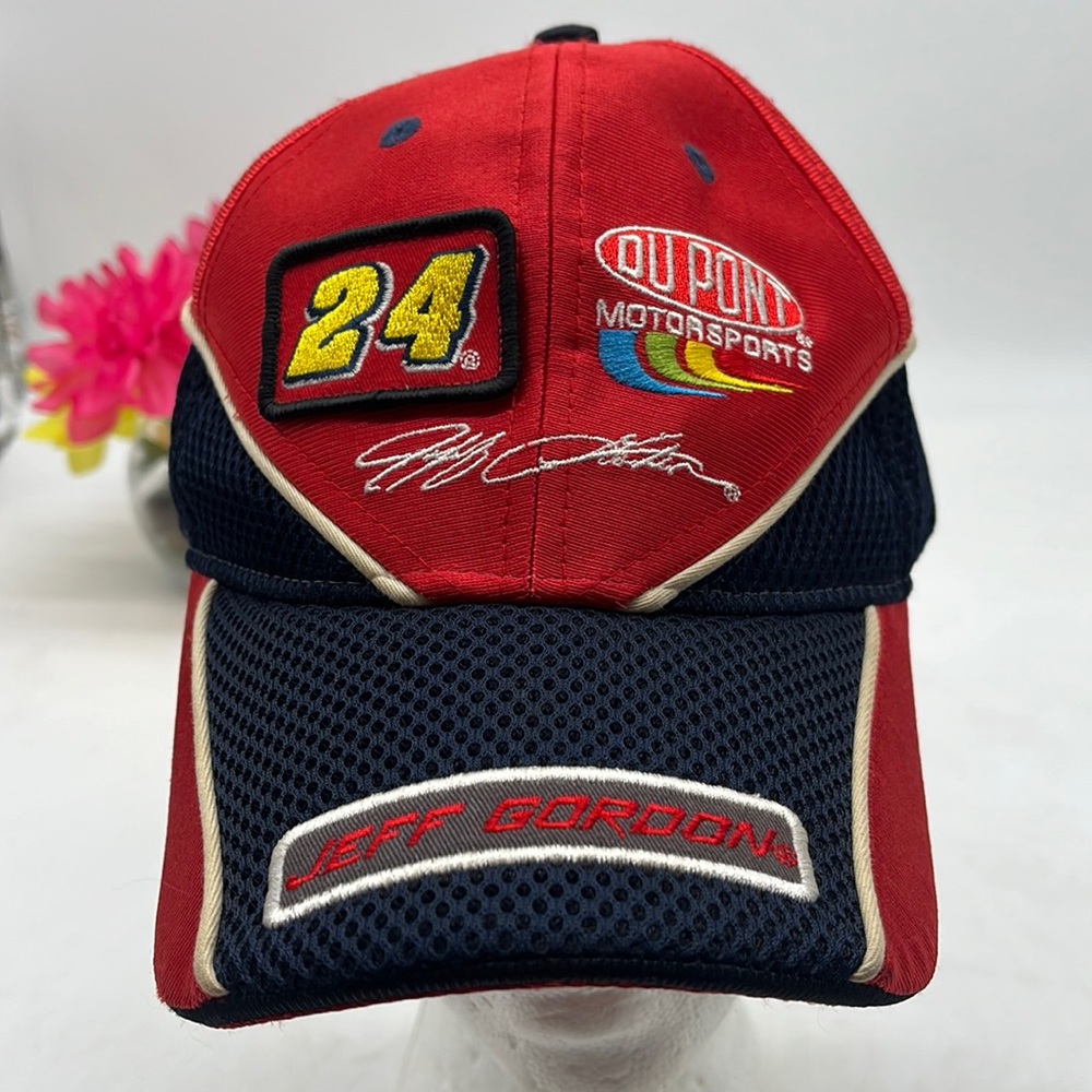 Jeff Gordon Dupont Red Nascar Racing Hat HT3323B - Picture 1 of 6
